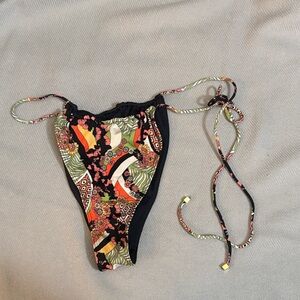 Sommer Swim Tropical Floral Bikini Bottom Large